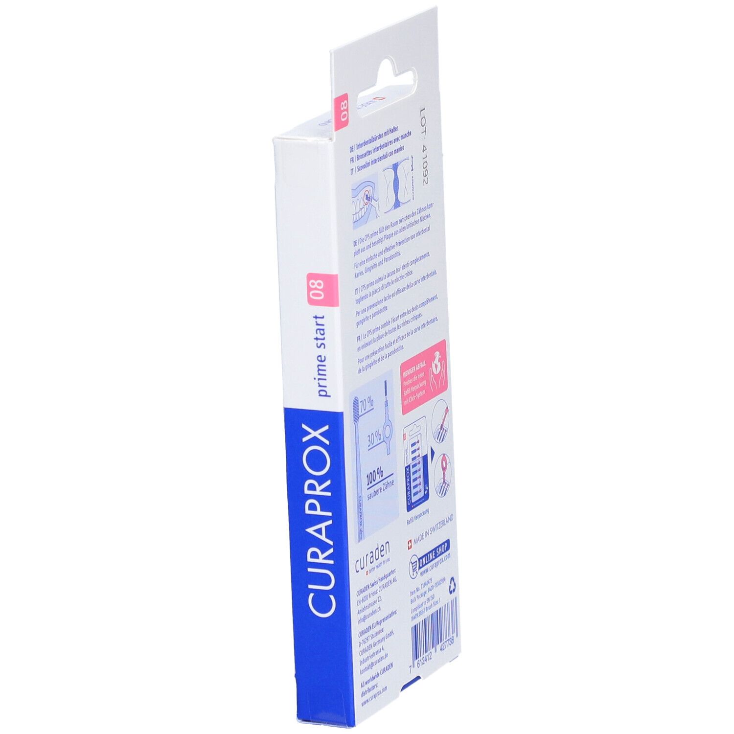 Curaprox CPS 08 Start Brossettes Interdentaires 5 pièces + 1 manche