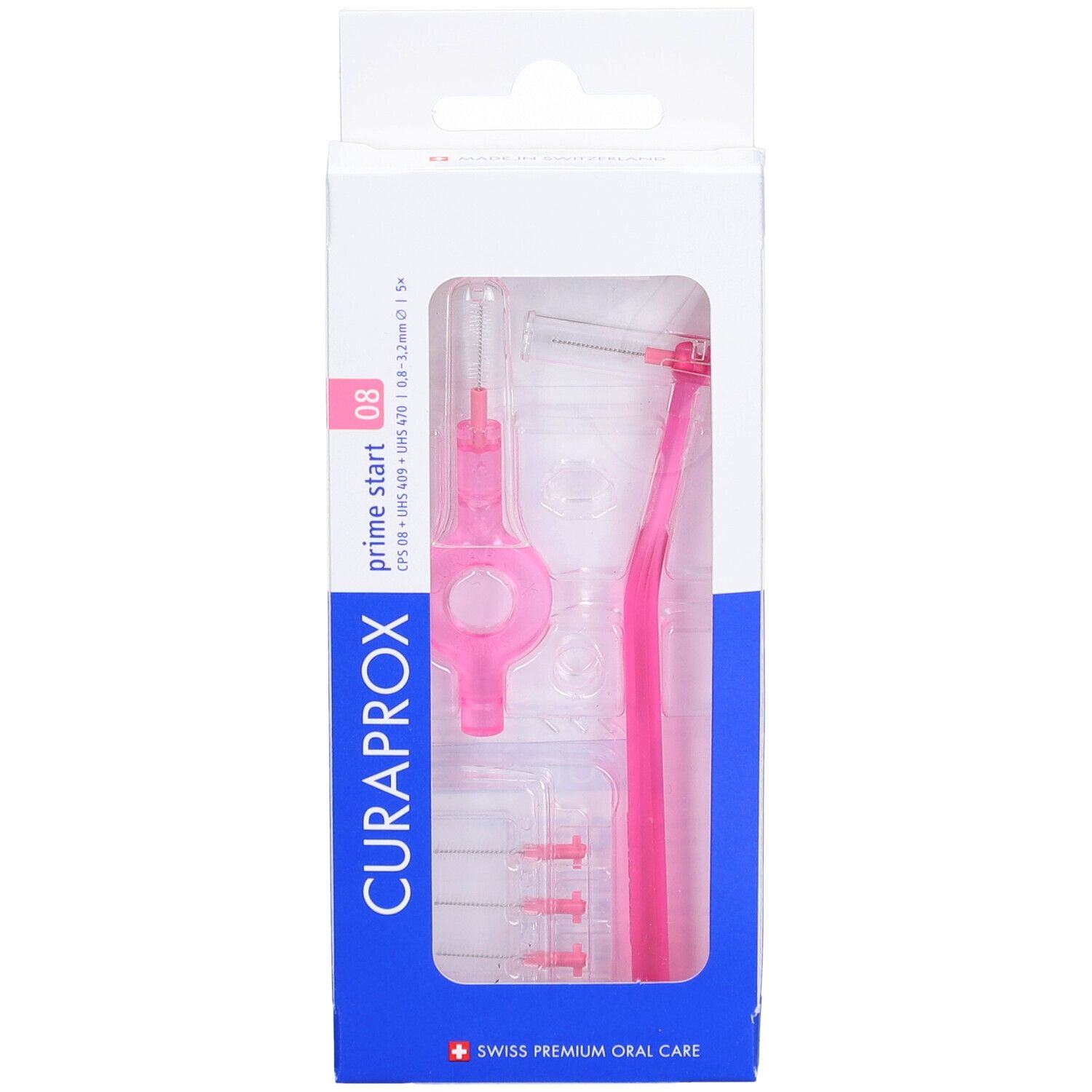 Curaprox CPS 08 Start Brossettes Interdentaires 5 pièces + 1 manche