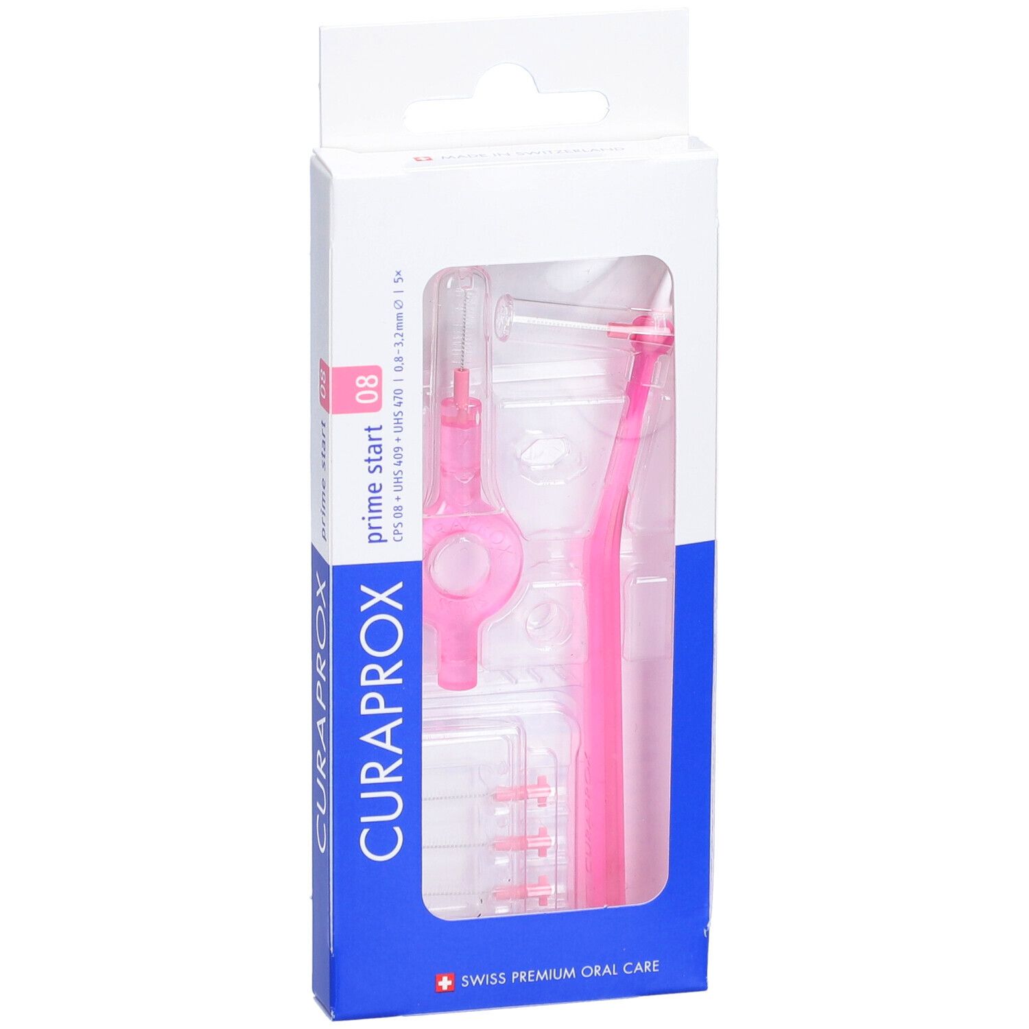 Curaprox CPS 08 Start Brossettes Interdentaires 5 pièces + 1 manche