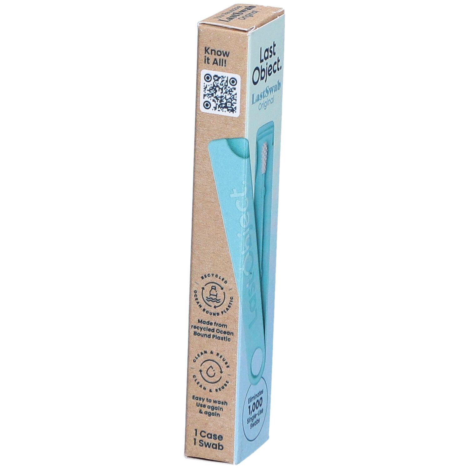 LastObject LastSwab herbruikbaar wattenstaafje turquoise