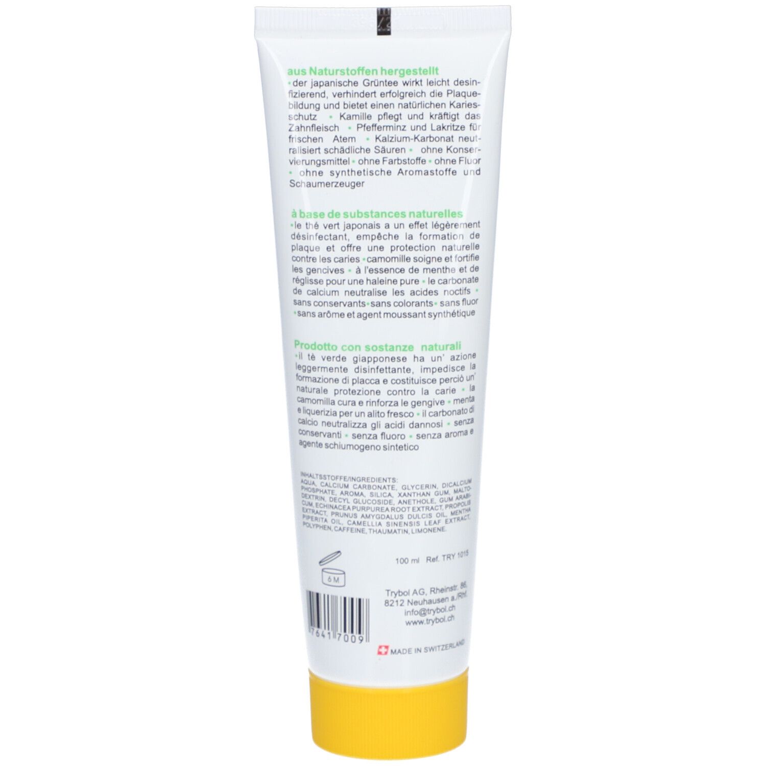 TRYBOL Tandcrème met groene thee en propolis