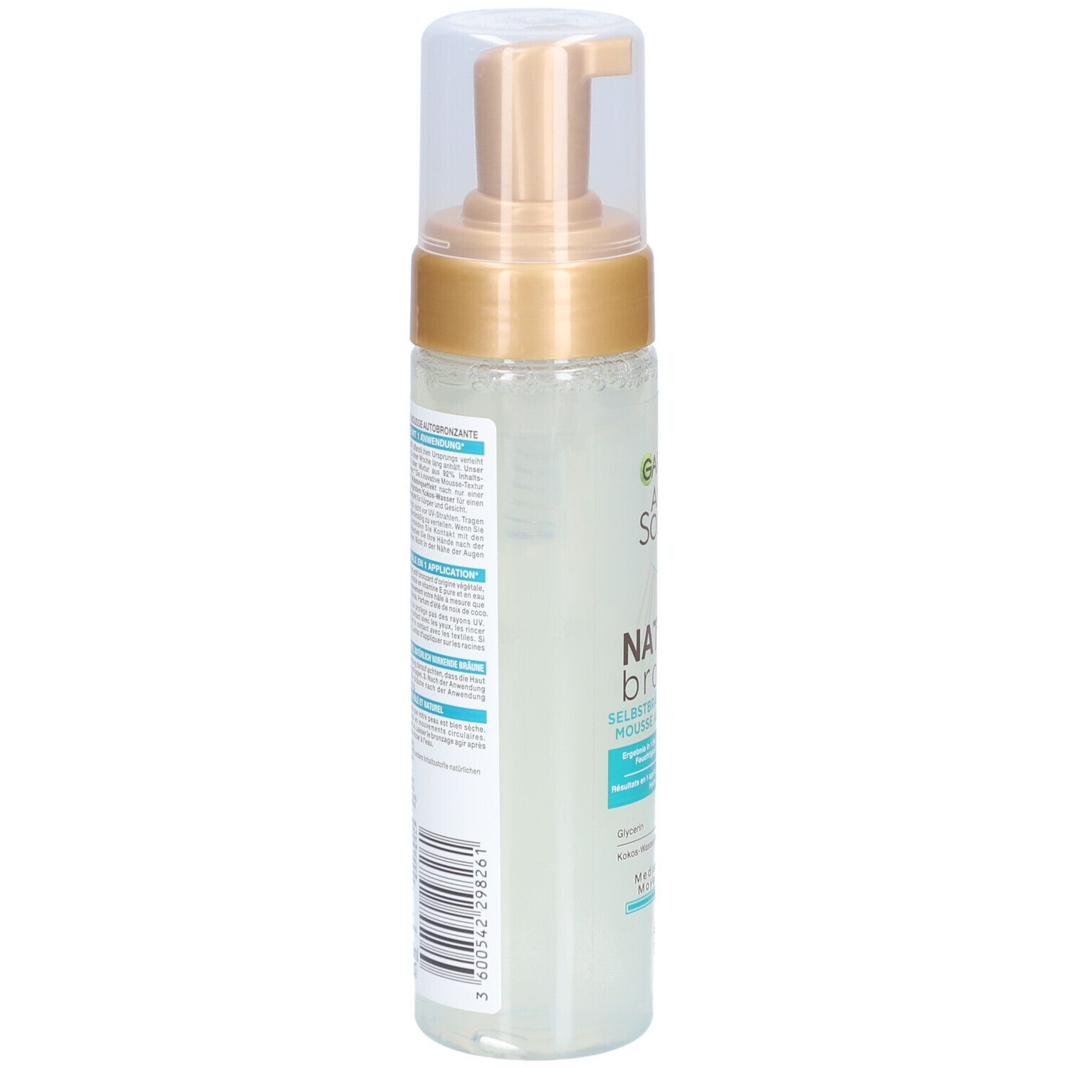 Garnier Mousse autobronzante, autobronzant traitant pour un bronzage naturel et sans taches