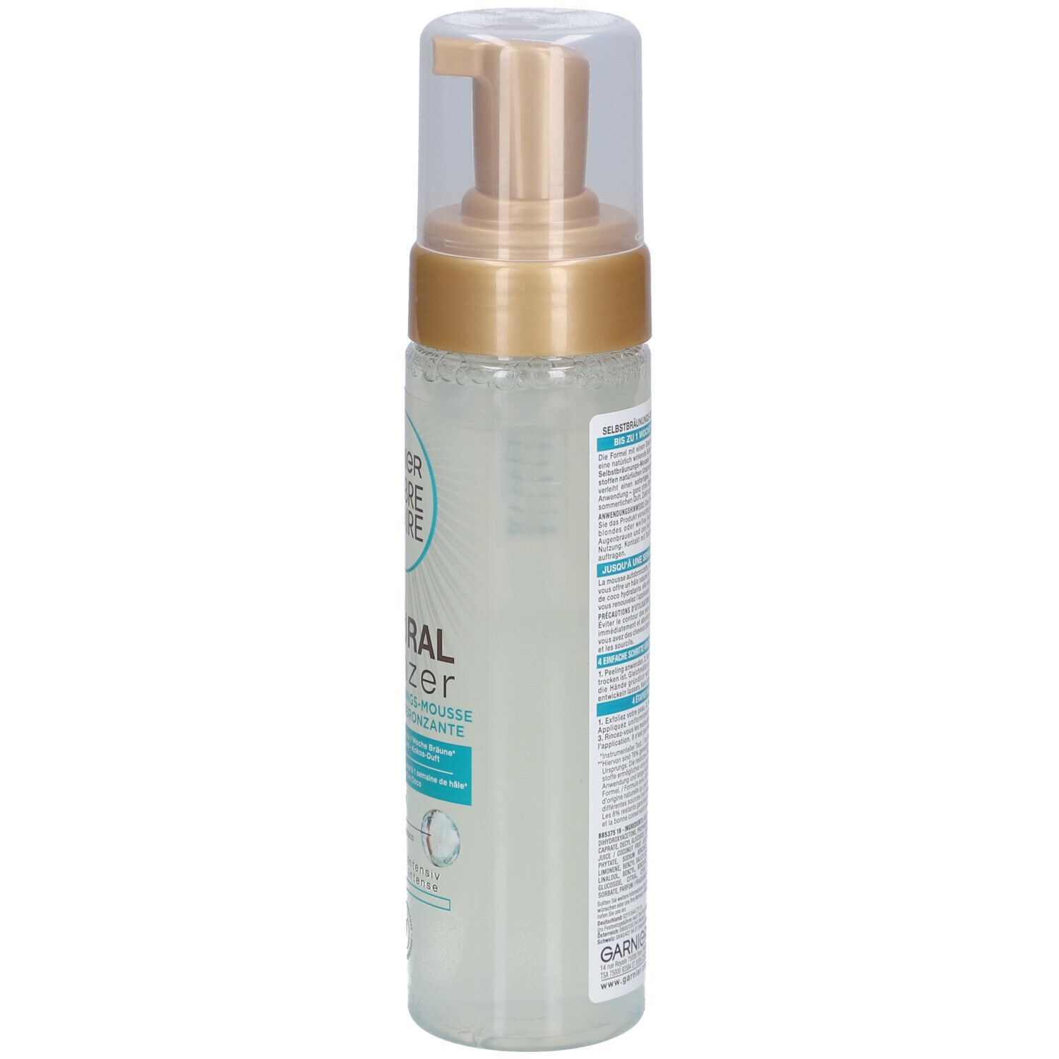 Garnier Mousse autobronzante, autobronzant traitant pour un bronzage naturel et sans taches