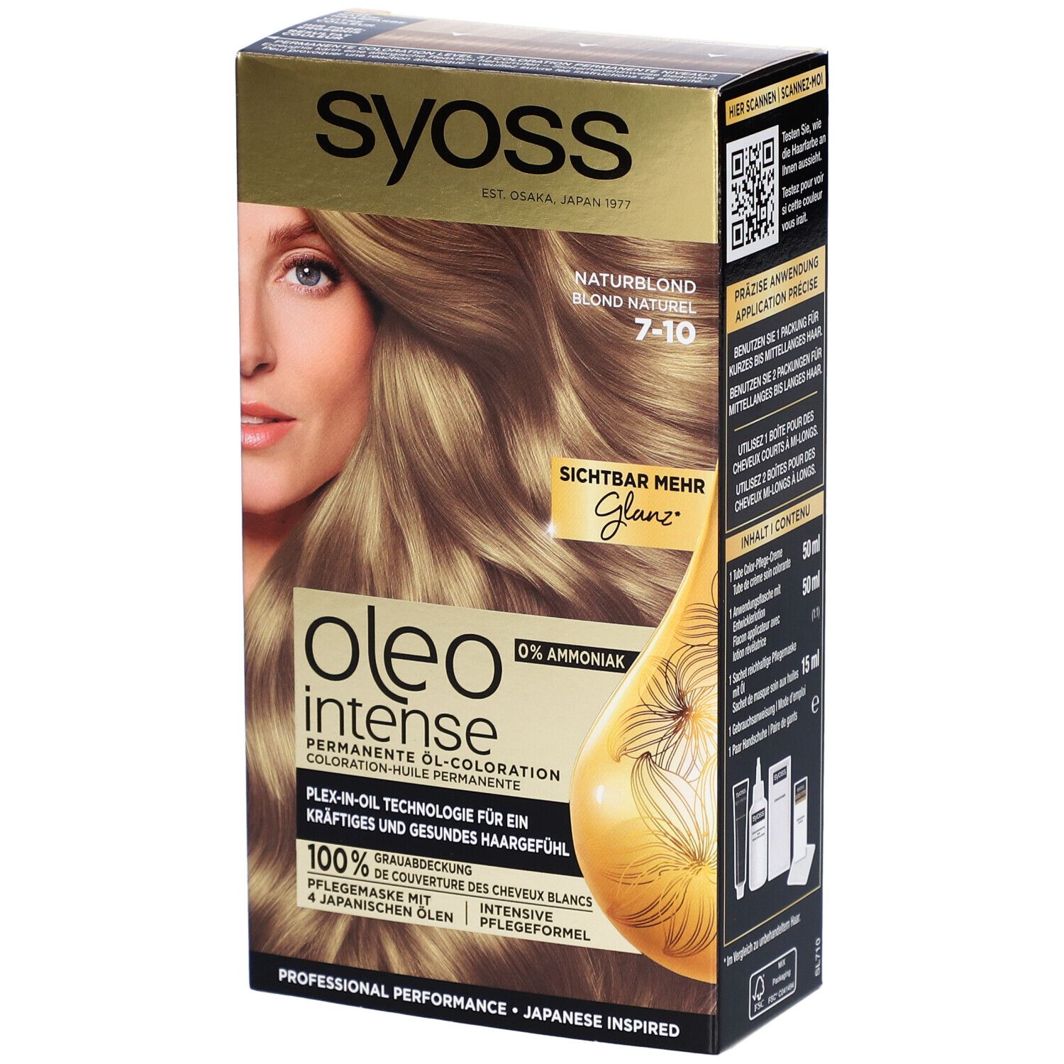 SYOSS Oleo Intense permanente kleuring 7-10 blond naturel