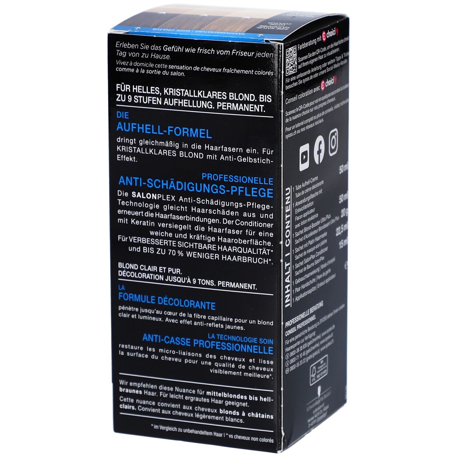 Syoss® Eclaircissant pour cheveux 13_5 Platin - Blond intense, froid, sans reflets jaunes