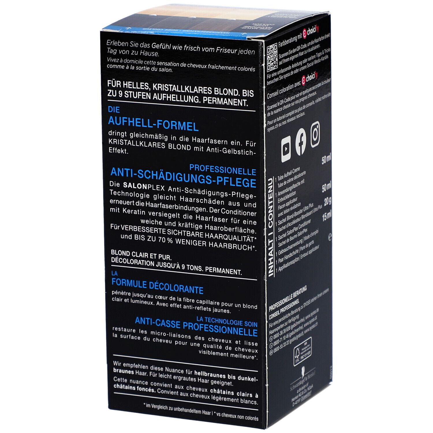 Syoss® Eclaircissant pour cheveux 13-0 Ultra - Décolorant Intense