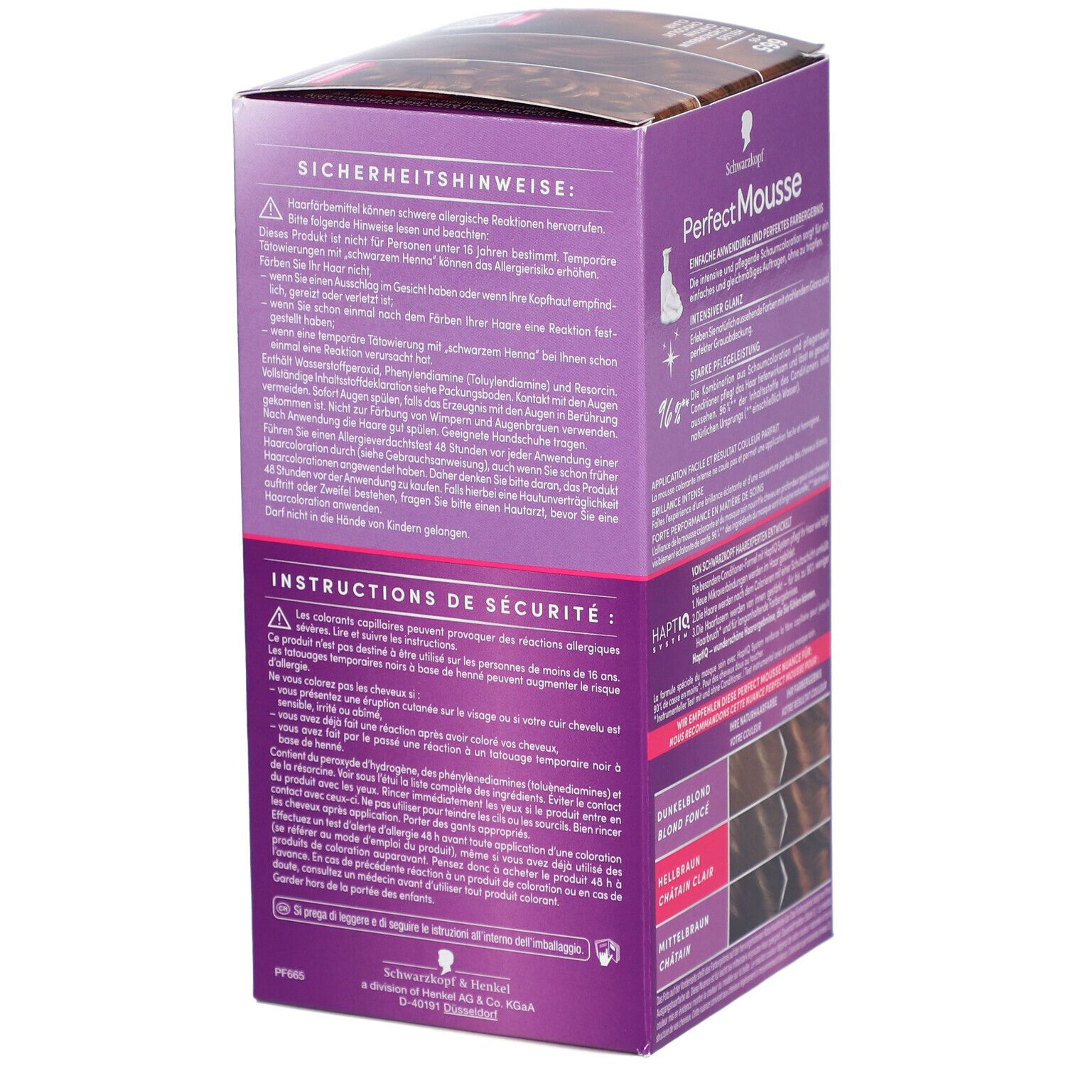 SCHWARZKOPF Perfect Mousse 665 Lichte chocolade kastanje