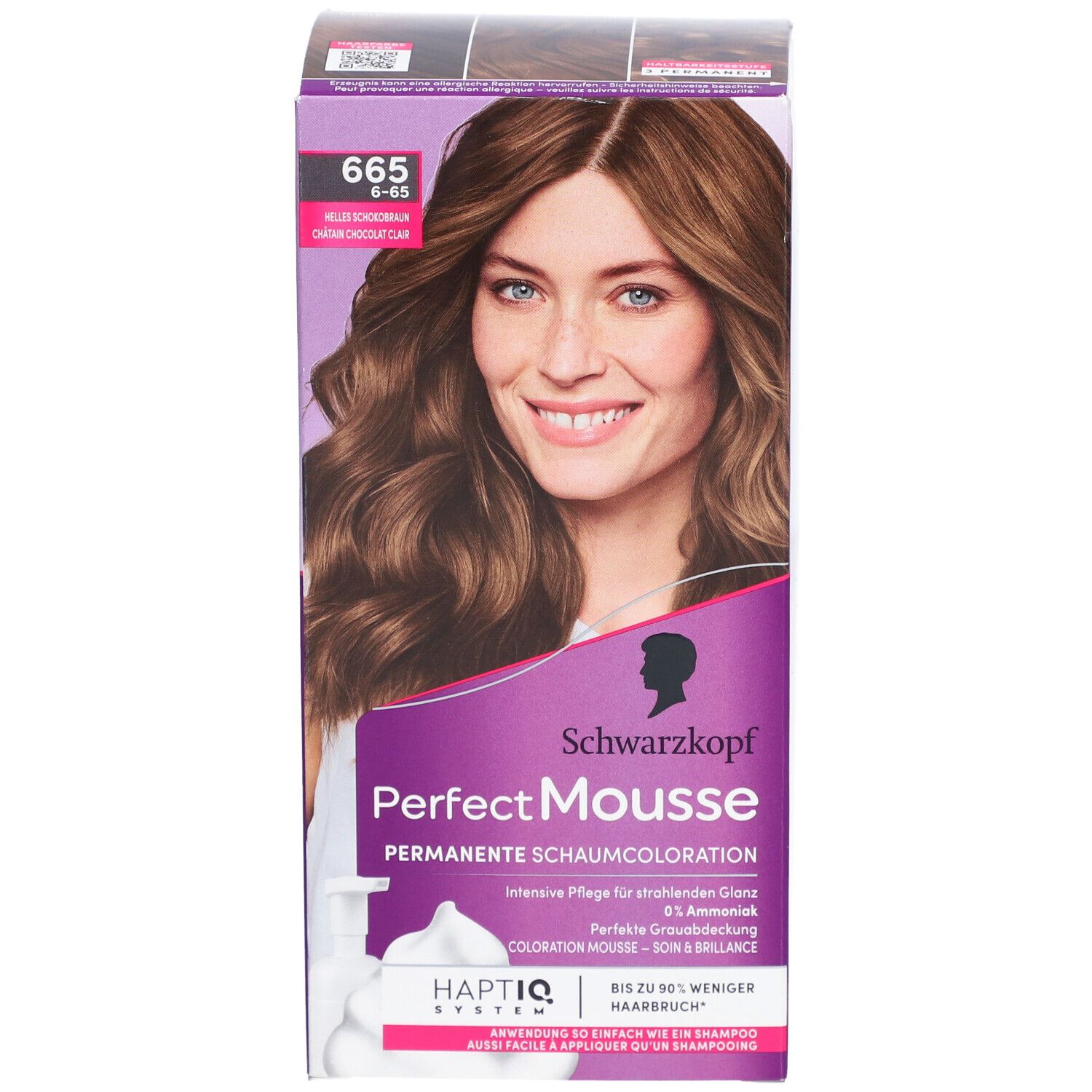 SCHWARZKOPF Perfect Mousse 665 Lichte chocolade kastanje