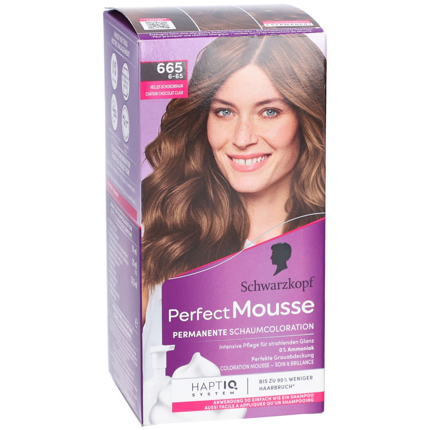 SCHWARZKOPF Perfect Mousse 665 Lichte chocolade kastanje