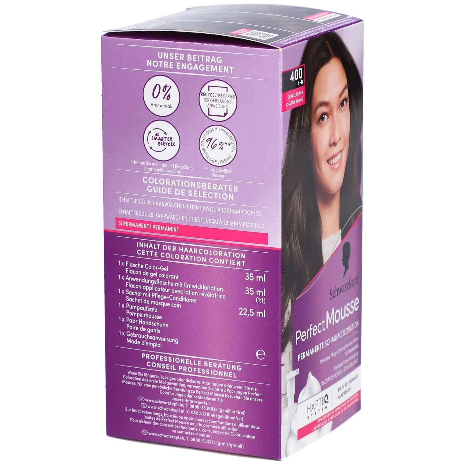 Schwarzkopf Perfect Mousse Kleurmousse 400 Donkerbruin