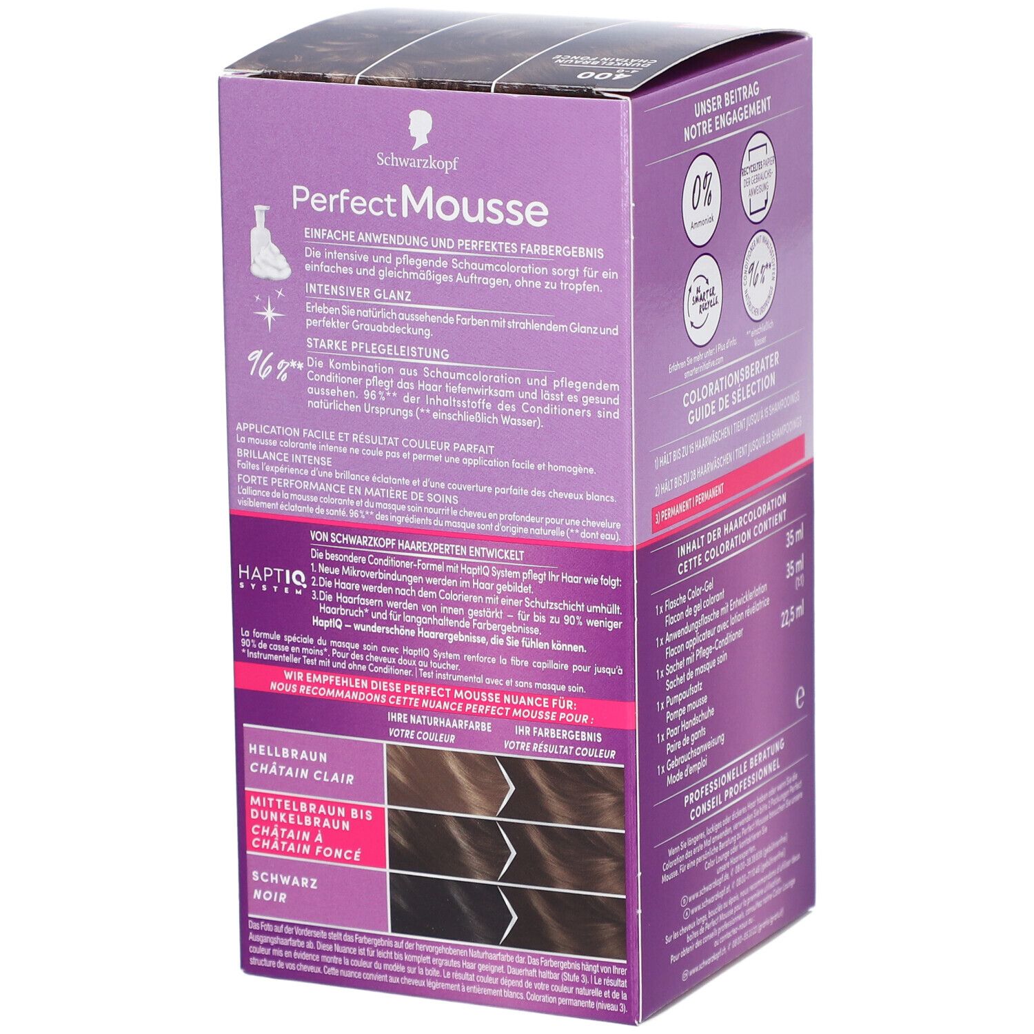 Schwarzkopf Perfect Mousse Kleurmousse 400 Donkerbruin
