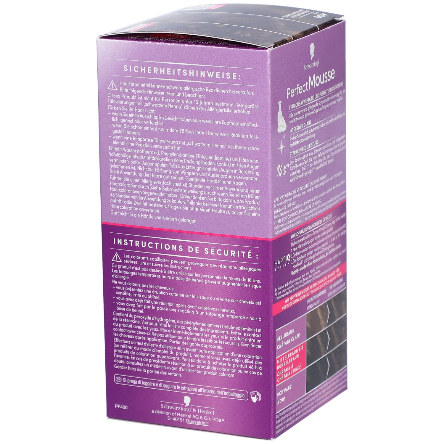 Schwarzkopf Perfect Mousse Kleurmousse 400 Donkerbruin