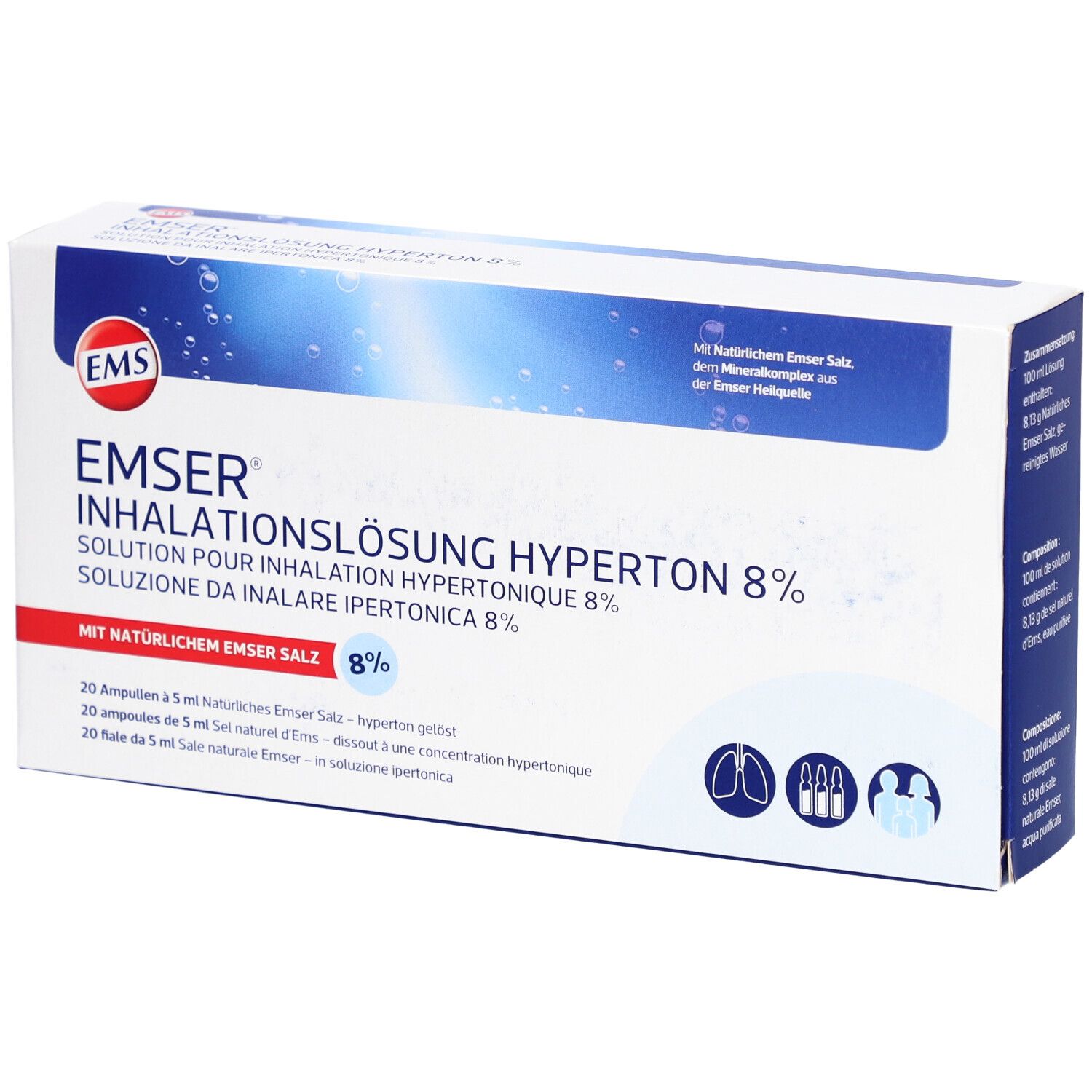 Emser® inhalatieoplossing 8 % hypertonisch