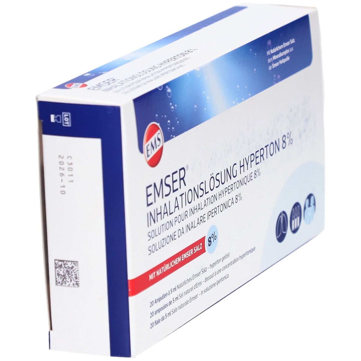 Emser® inhalatieoplossing 8 % hypertonisch