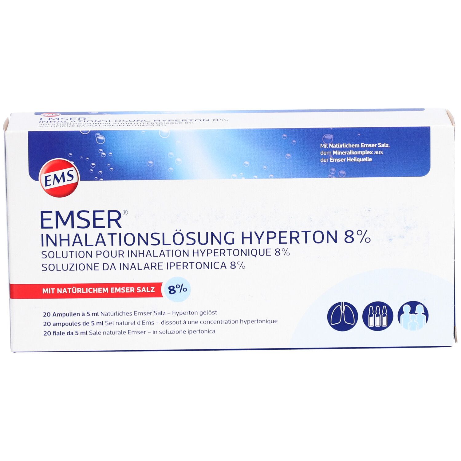 Emser® inhalatieoplossing 8 % hypertonisch