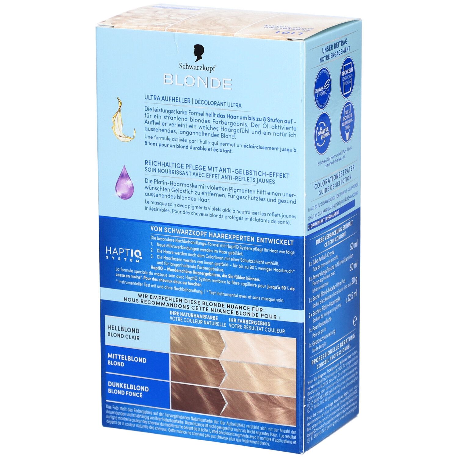 Schwarzkopf® Blonde L101 Permanente Zilverblonde Ontkleuringskit