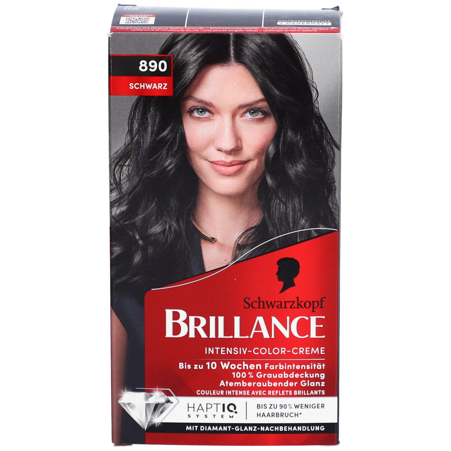 Schwarzkopf Brillance kleuring 890 Intens Zwart