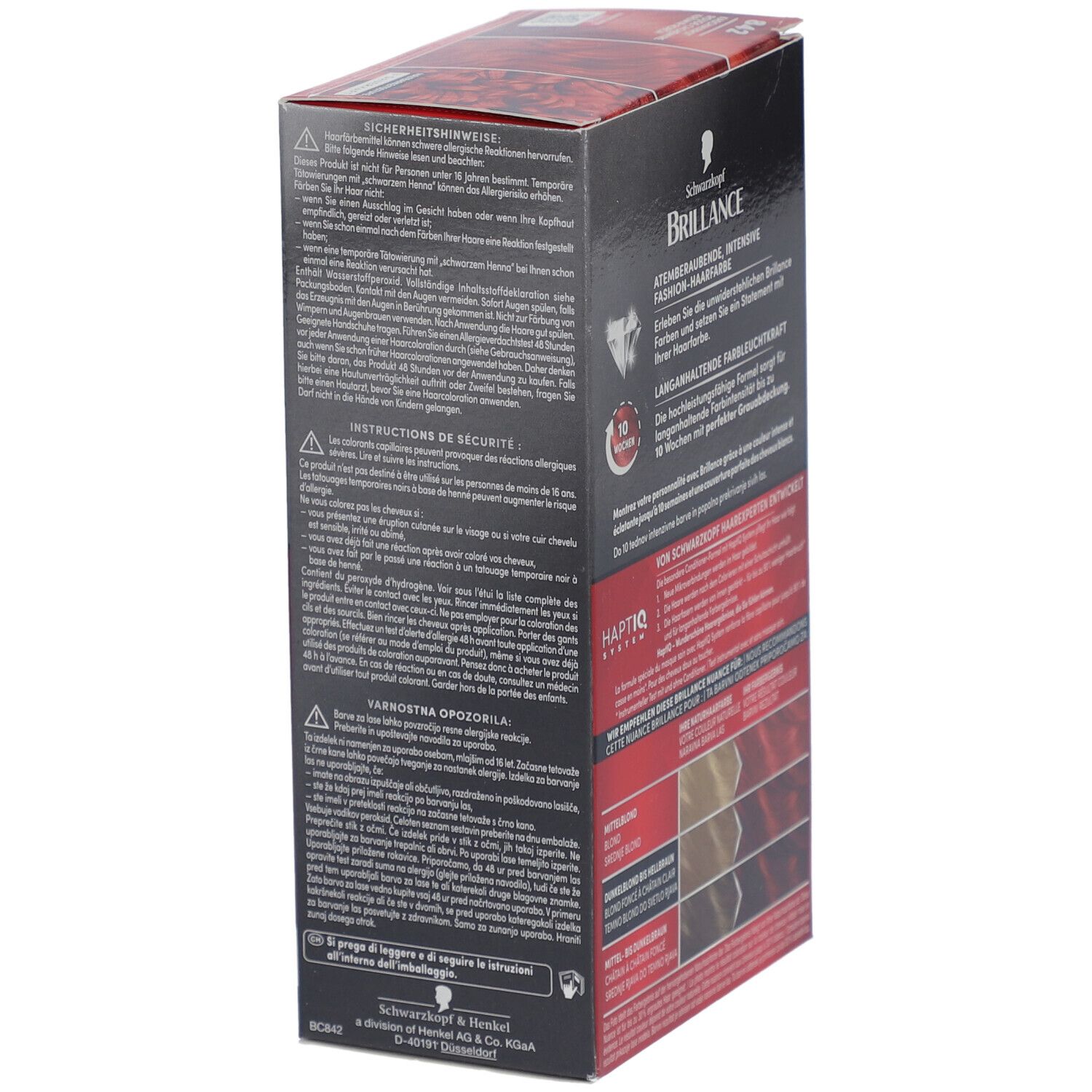 SCHWARZKOPF Brillance Haarverf 848 Kasjmierrood