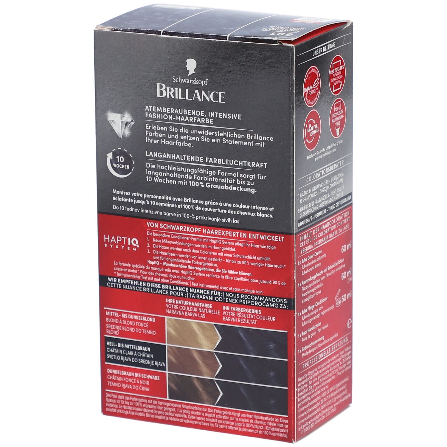 SCHWARZKOPF Brillance Haarverf 861 Blauw Zwart