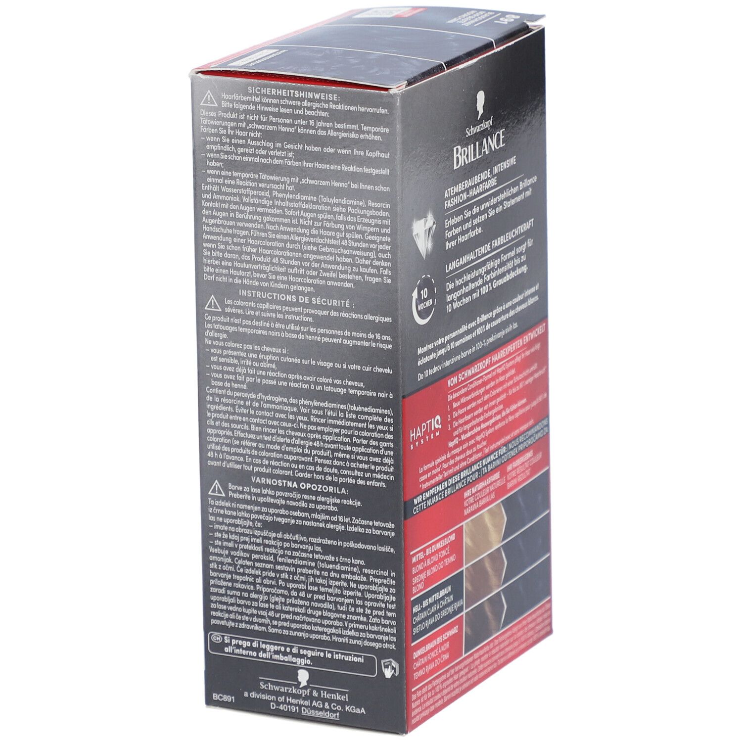 SCHWARZKOPF Brillance Haarverf 861 Blauw Zwart