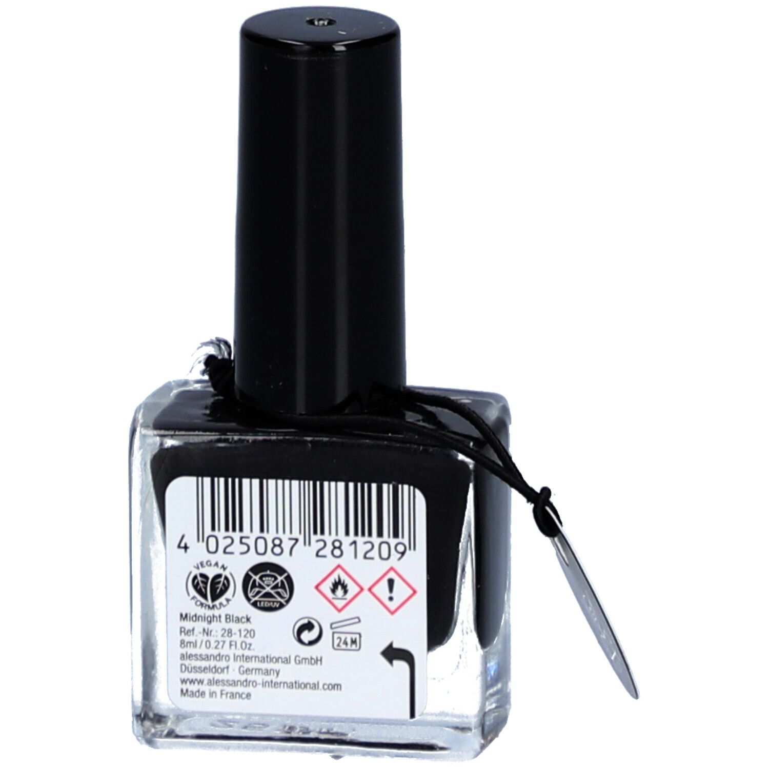 ALESSANDRO Hybrid Soul Gel Polish Midnight Black 02