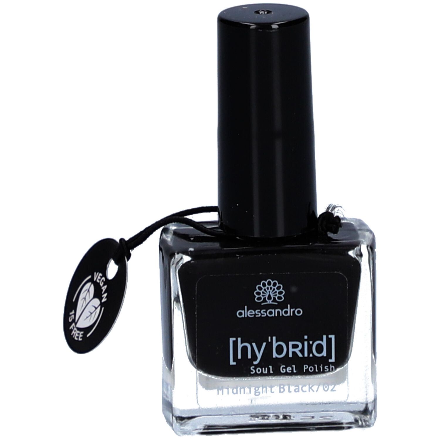 ALESSANDRO Hybrid Soul Gel Polish Midnight Black 02