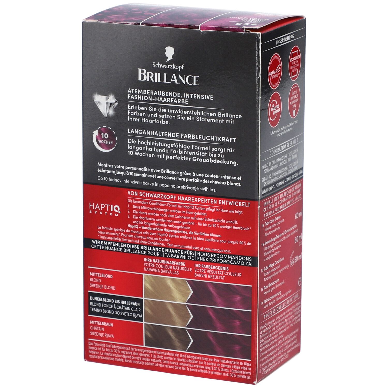 SCHWARZKOPF Brillance Haarverf 859 Zijdeachtige Paars