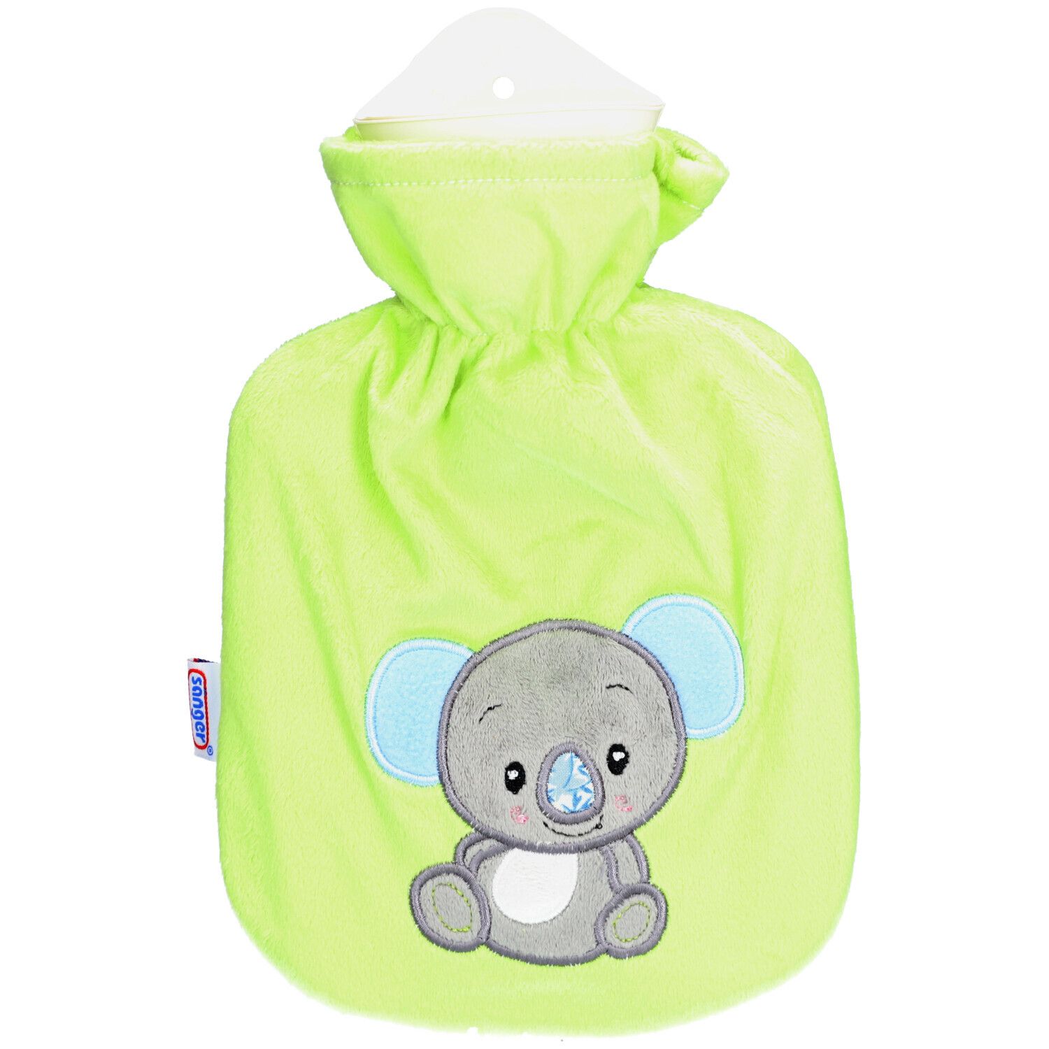 SÄNGER Bouillotte enfant 0,8L verte avec Koala brodé
