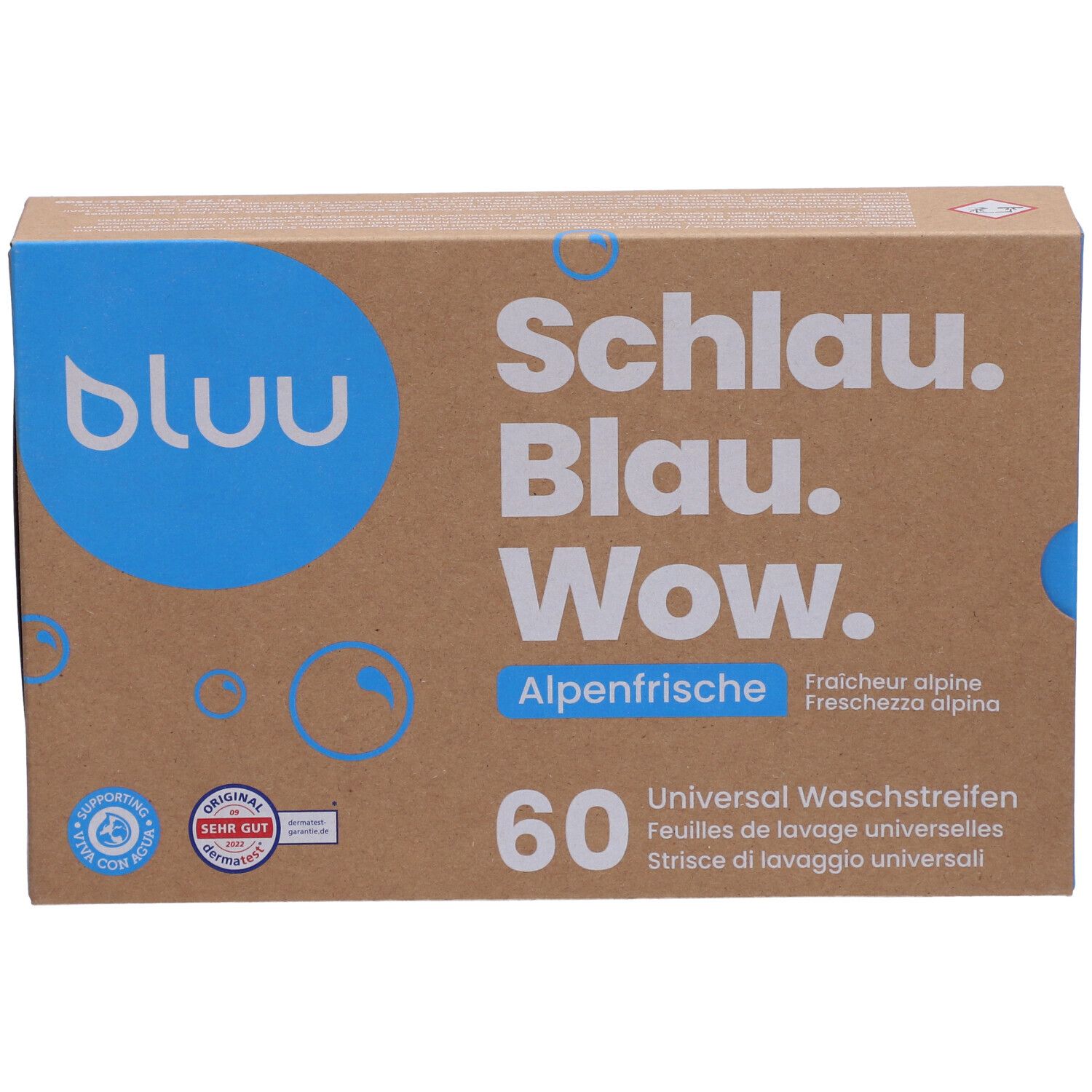 BLUU Feuilles de lavage universelles fraîcheur alpine