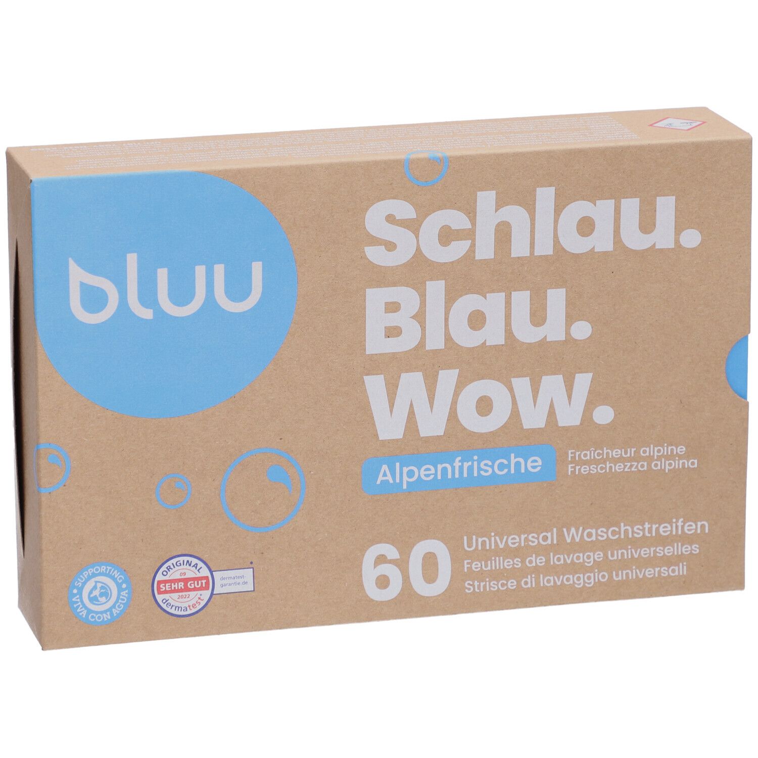 BLUU Feuilles de lavage universelles fraîcheur alpine