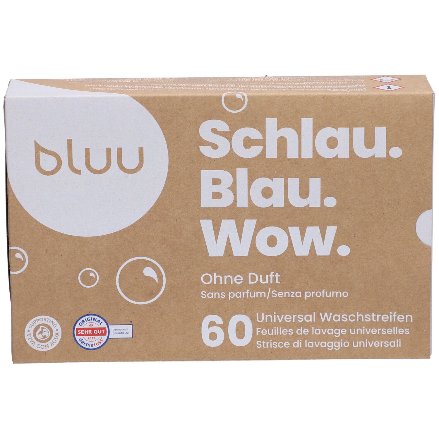 BLUU Feuilles de lavage universelles sans parfum