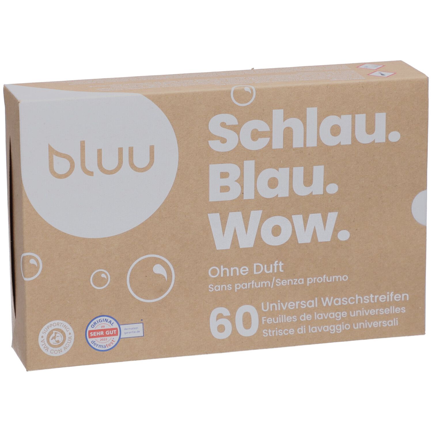 BLUU Feuilles de lavage universelles sans parfum