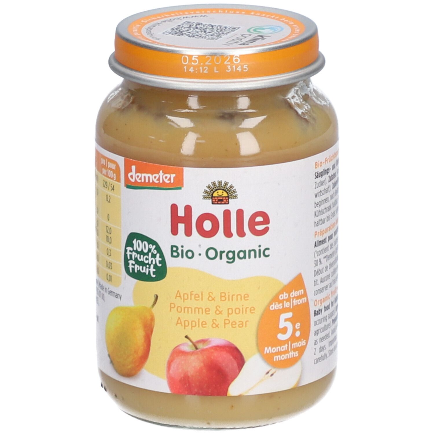 Pot Holle Appel & Peer bio: bereidingsinstructies en houdbaarheidsdatum.