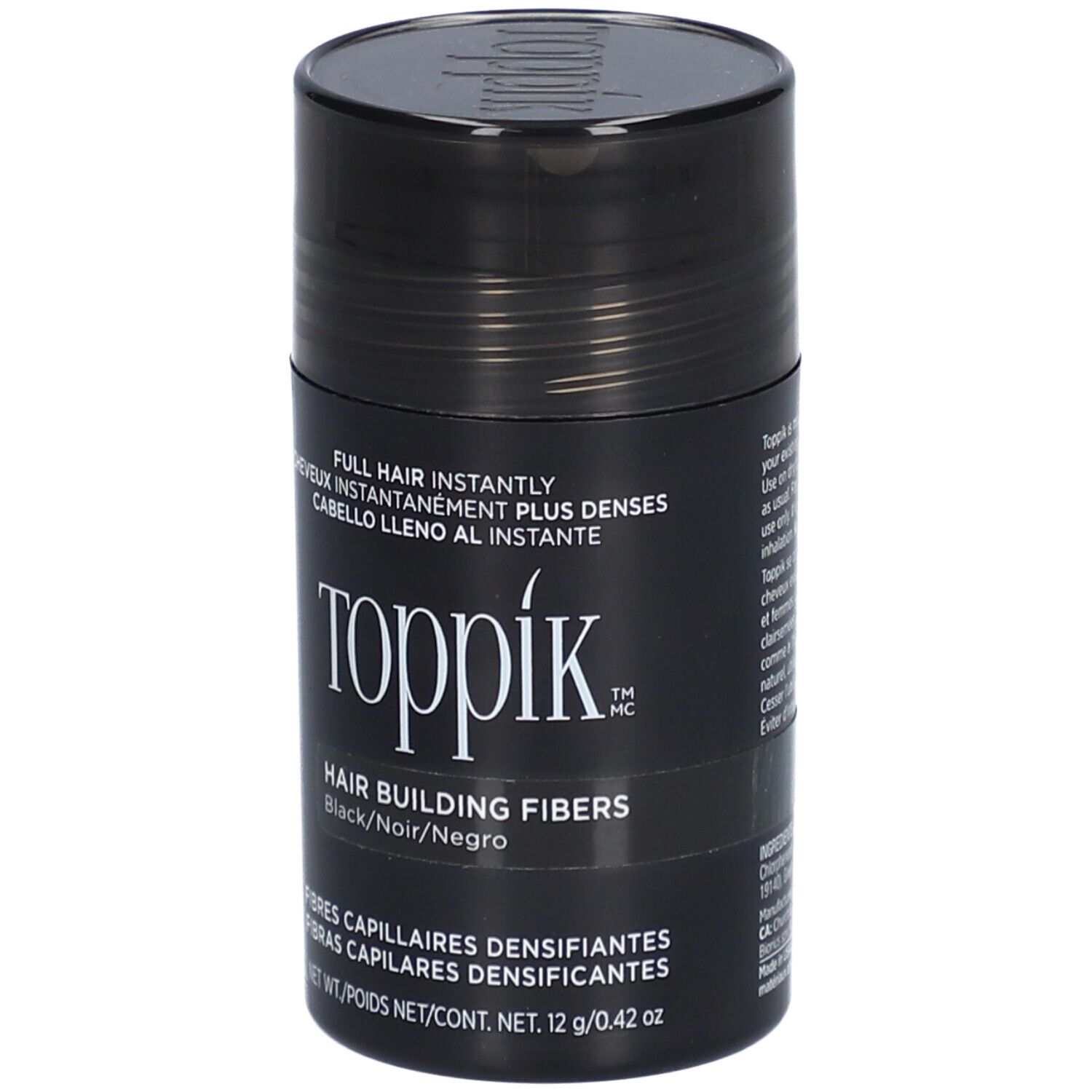 Toppik® Fibres capillaires densifiantes Noir - Fibres de kératine naturelles