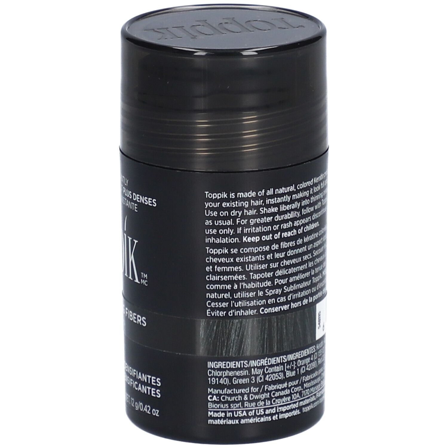 Toppik® Fibres capillaires densifiantes Noir - Fibres de kératine naturelles