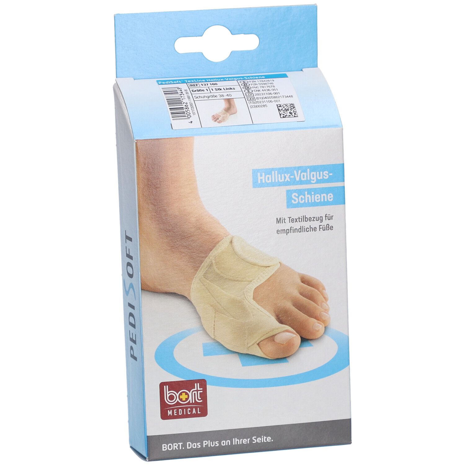 Bort PediSoft hallux valgus spalk maat 38-40 links
