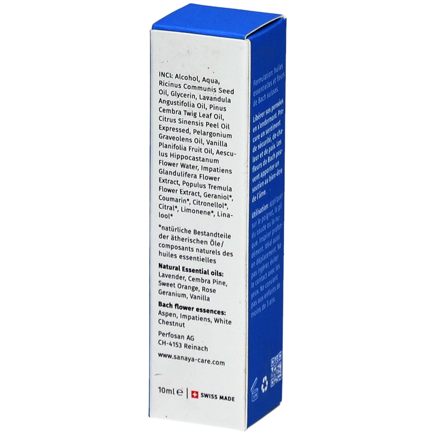 SANAYA Roll On Aromatique Bio & Fleurs de Bach Sleep Well