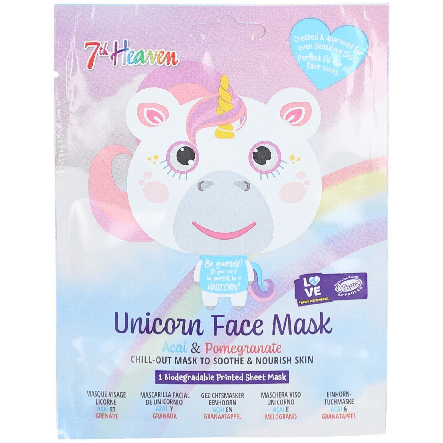 7e HEAVEN Eenhoorn gezichtsmasker