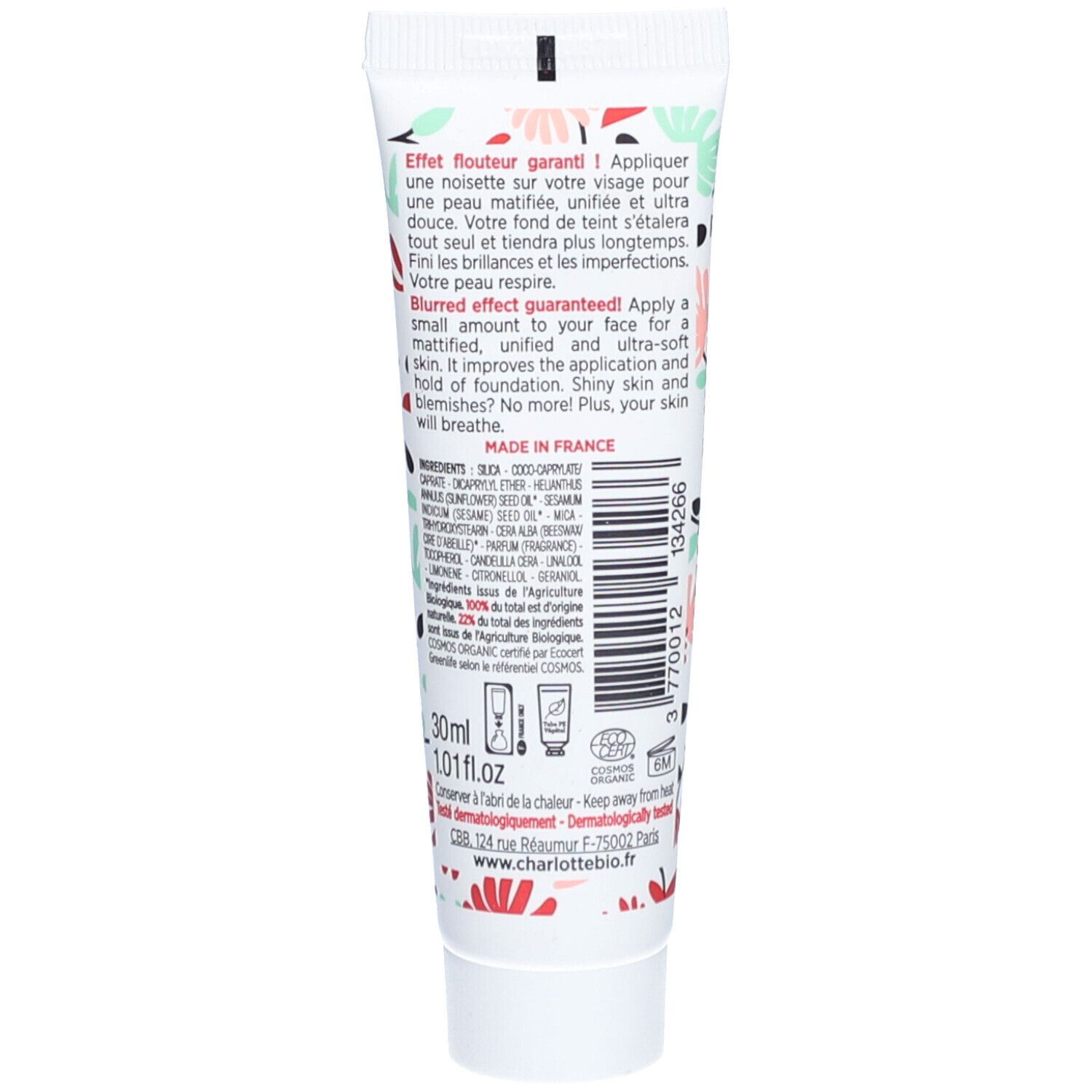 Charlotte Bio Ma base de teint Primer BIO
