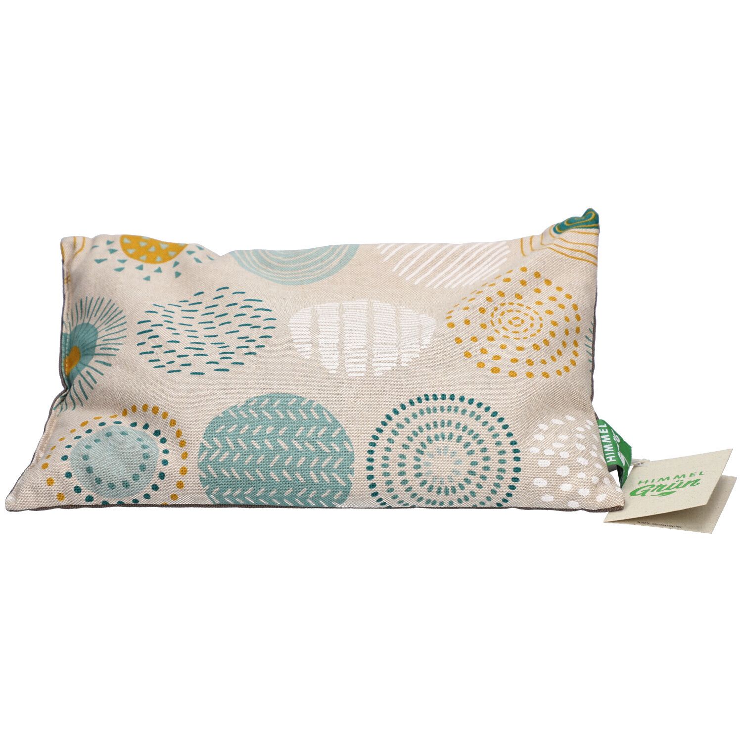 HIMMELGRÜN® Coussin aux pépins de raisin 30 x 20 cm Cercles