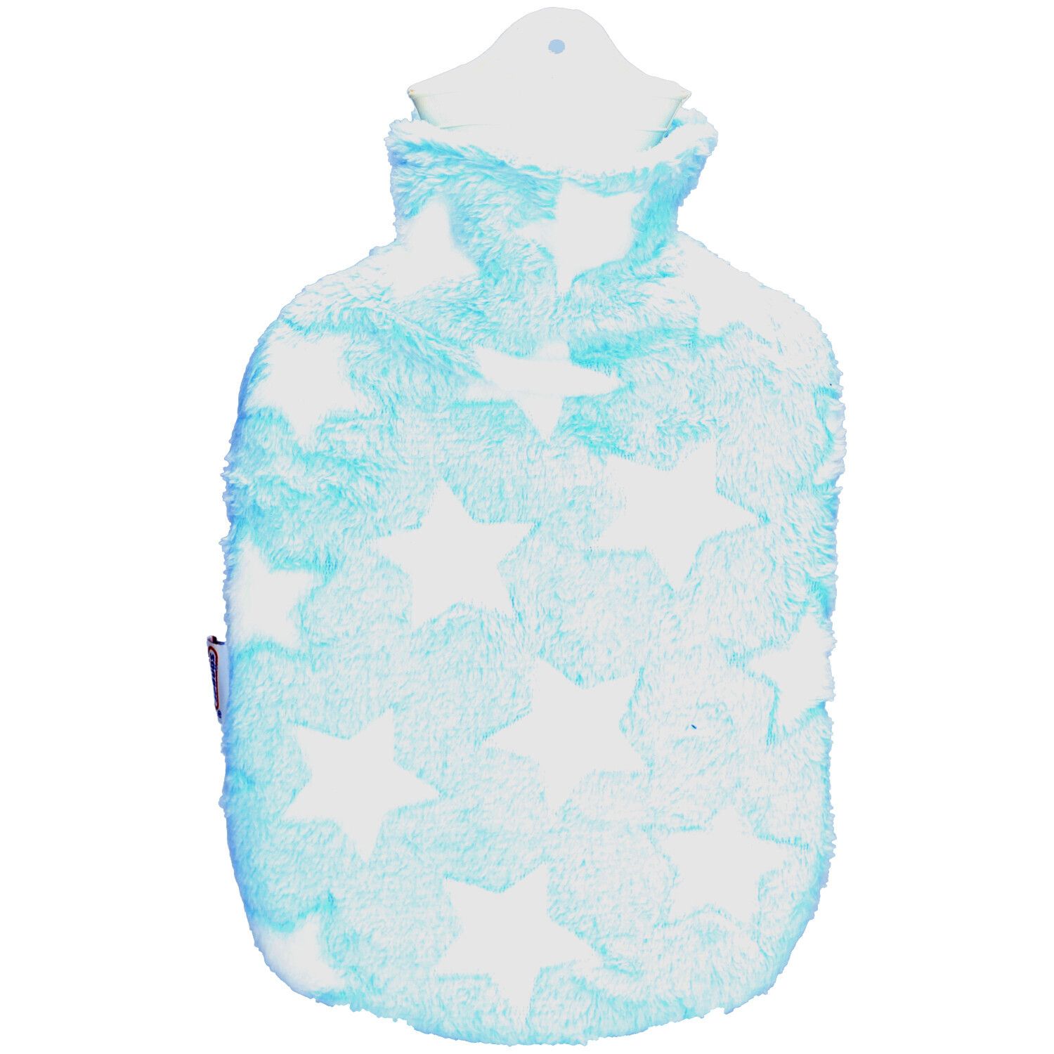 SÄNGER Bouillotte caoutchouc naturel peluche 2L étoiles bleu