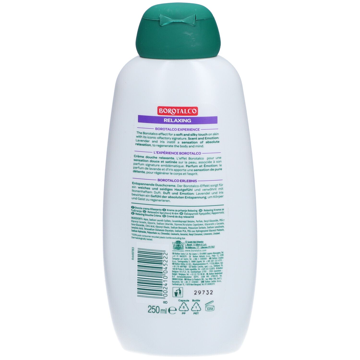 Borotalco Relaxing Crème de douche