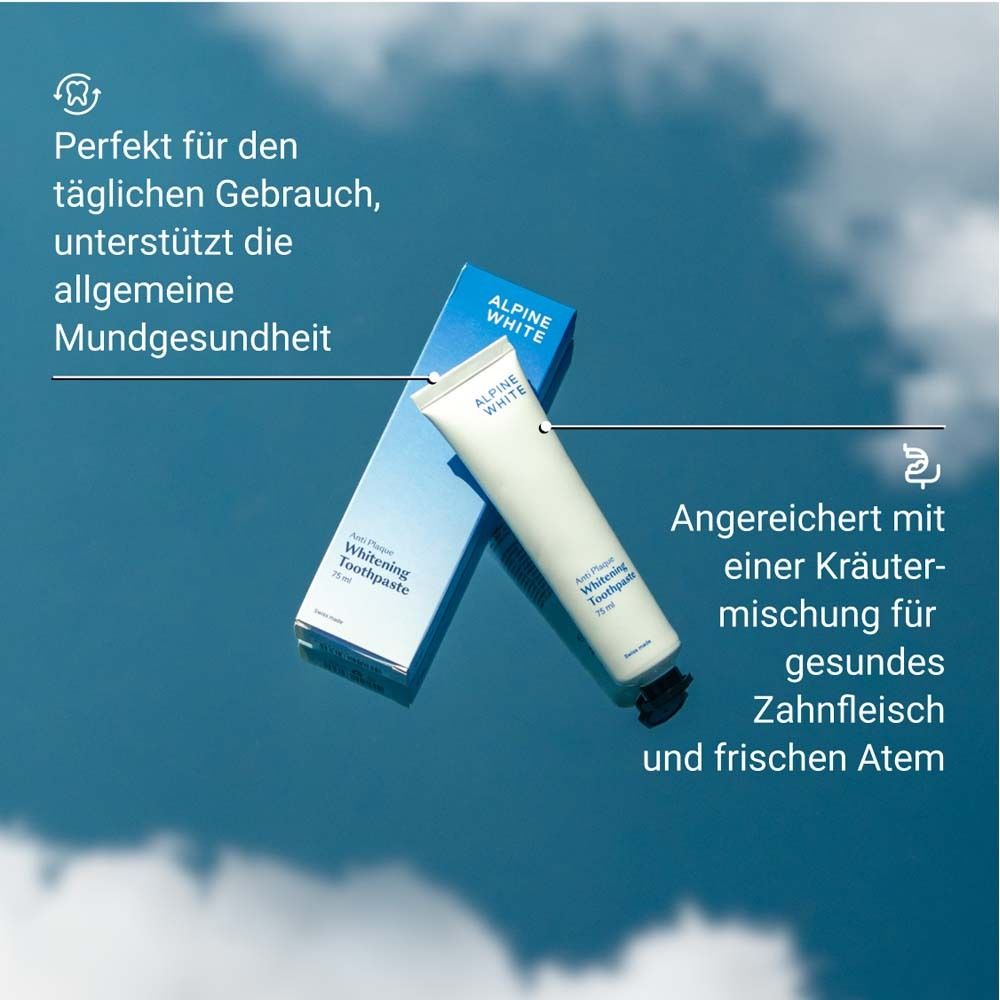 ALPINE WHITE Dentifrice blanchissant anti-plaque