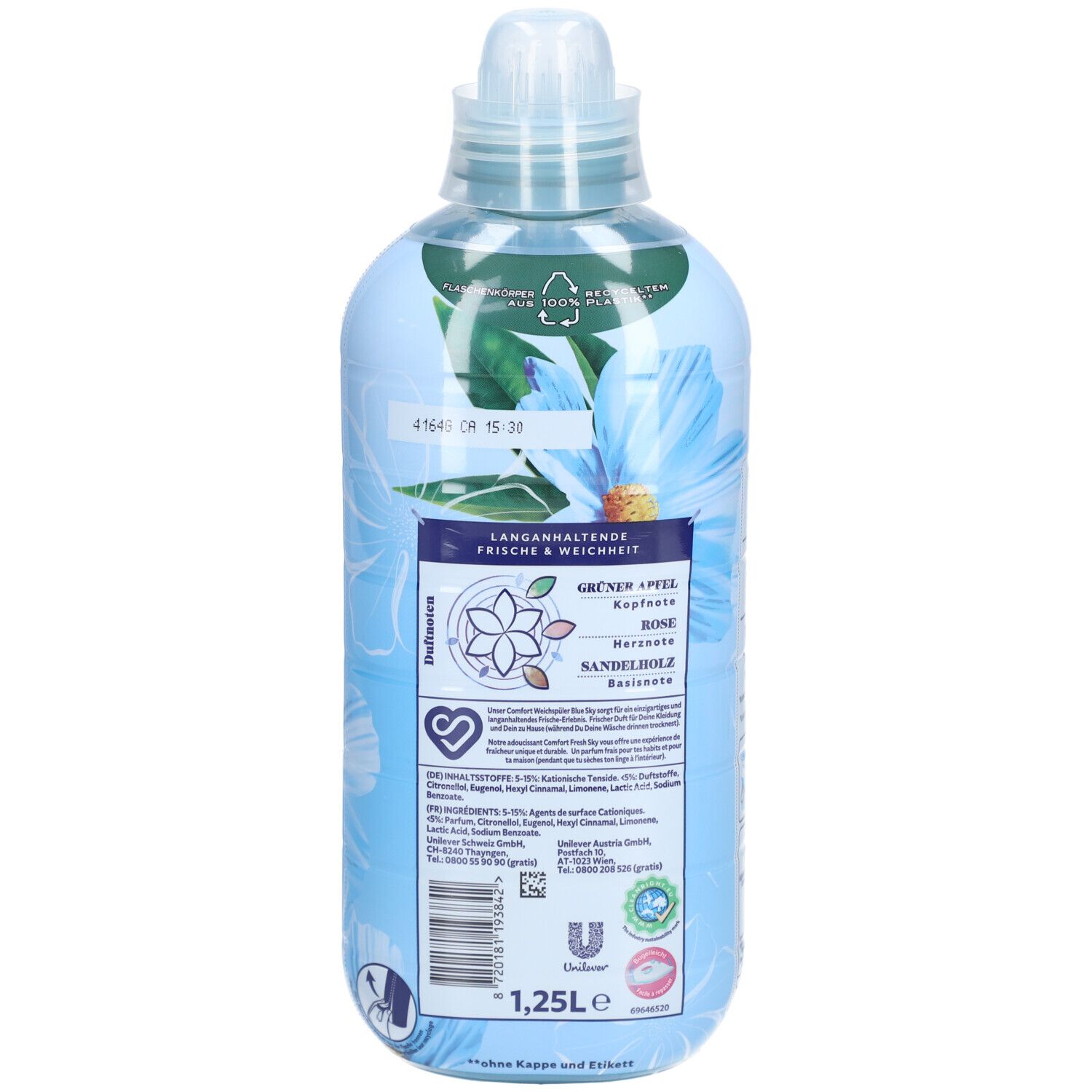 COMFORT Adoucissant Blue Sky Parfum Longue Durée