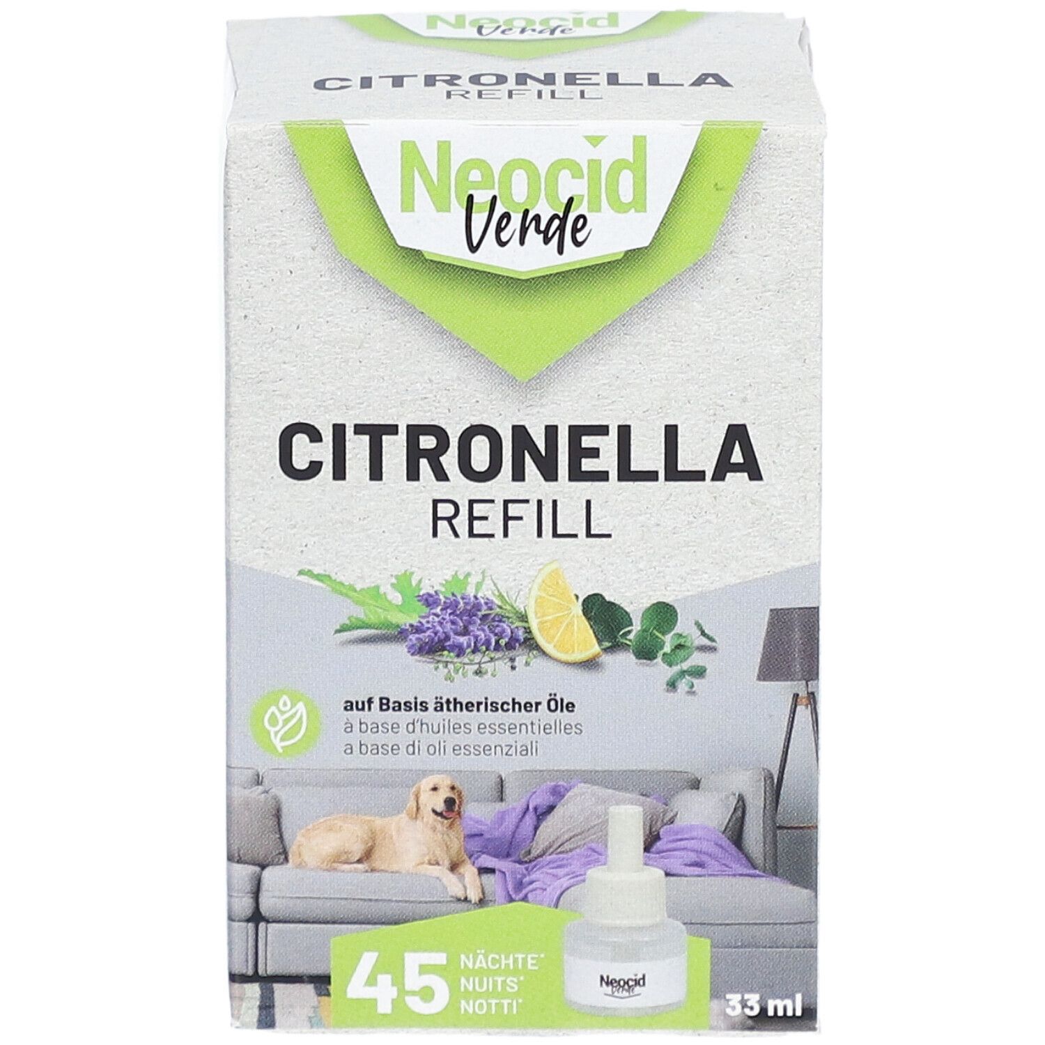 Neocid Verde Recharges Citronnelle flacon