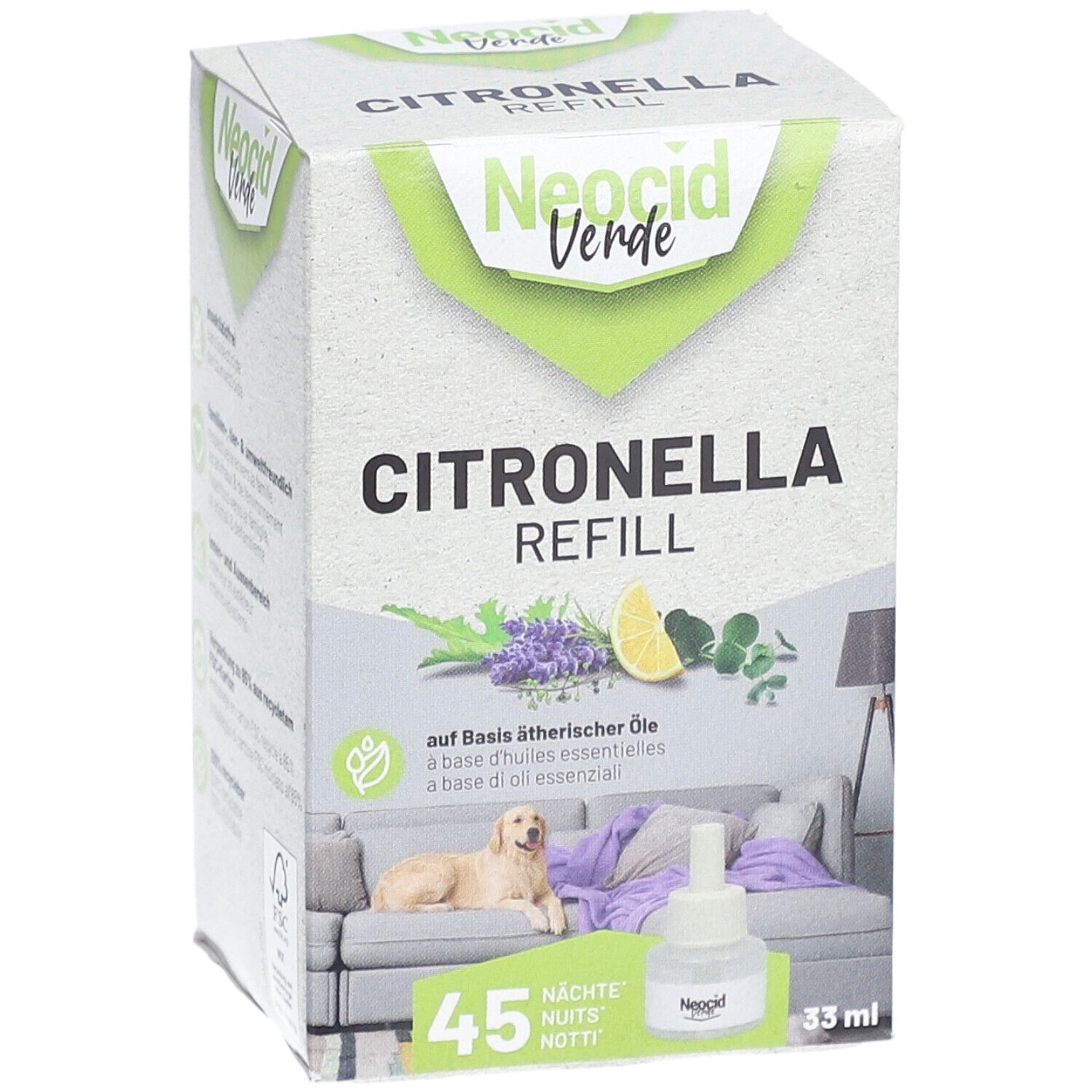 Neocid Verde Recharges Citronnelle flacon