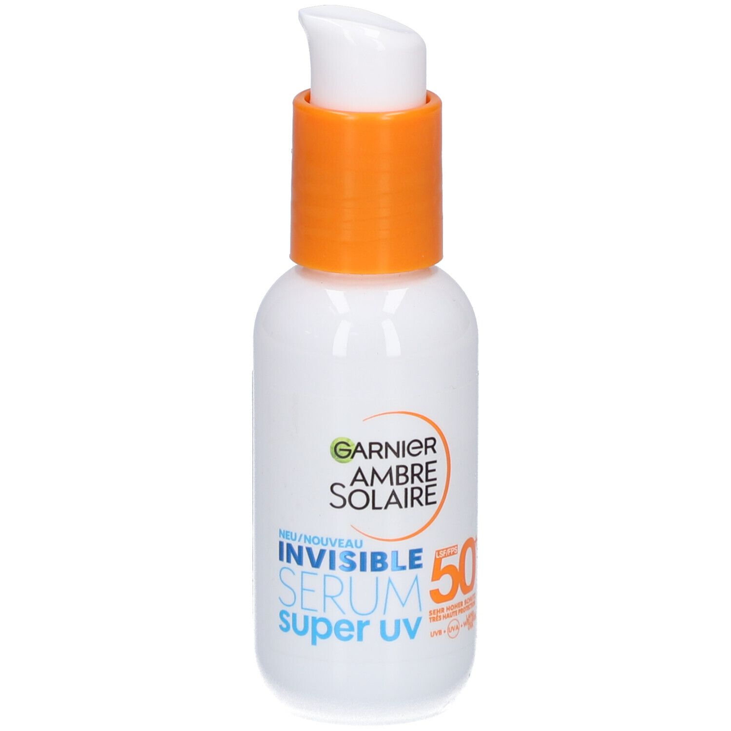 Garnier Invisible Serum Super UV SPF50+ | Tegen UVA en UVB | Alle huidtypes