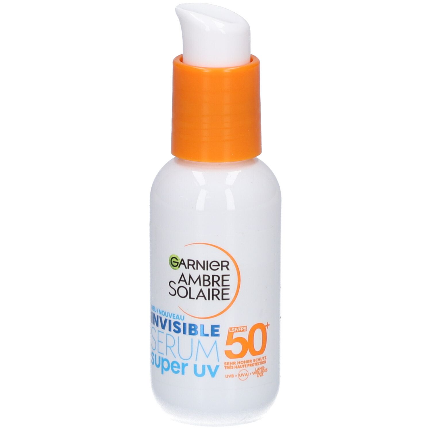 Garnier Invisible Serum Super UV SPF50+ | Tegen UVA en UVB | Alle huidtypes