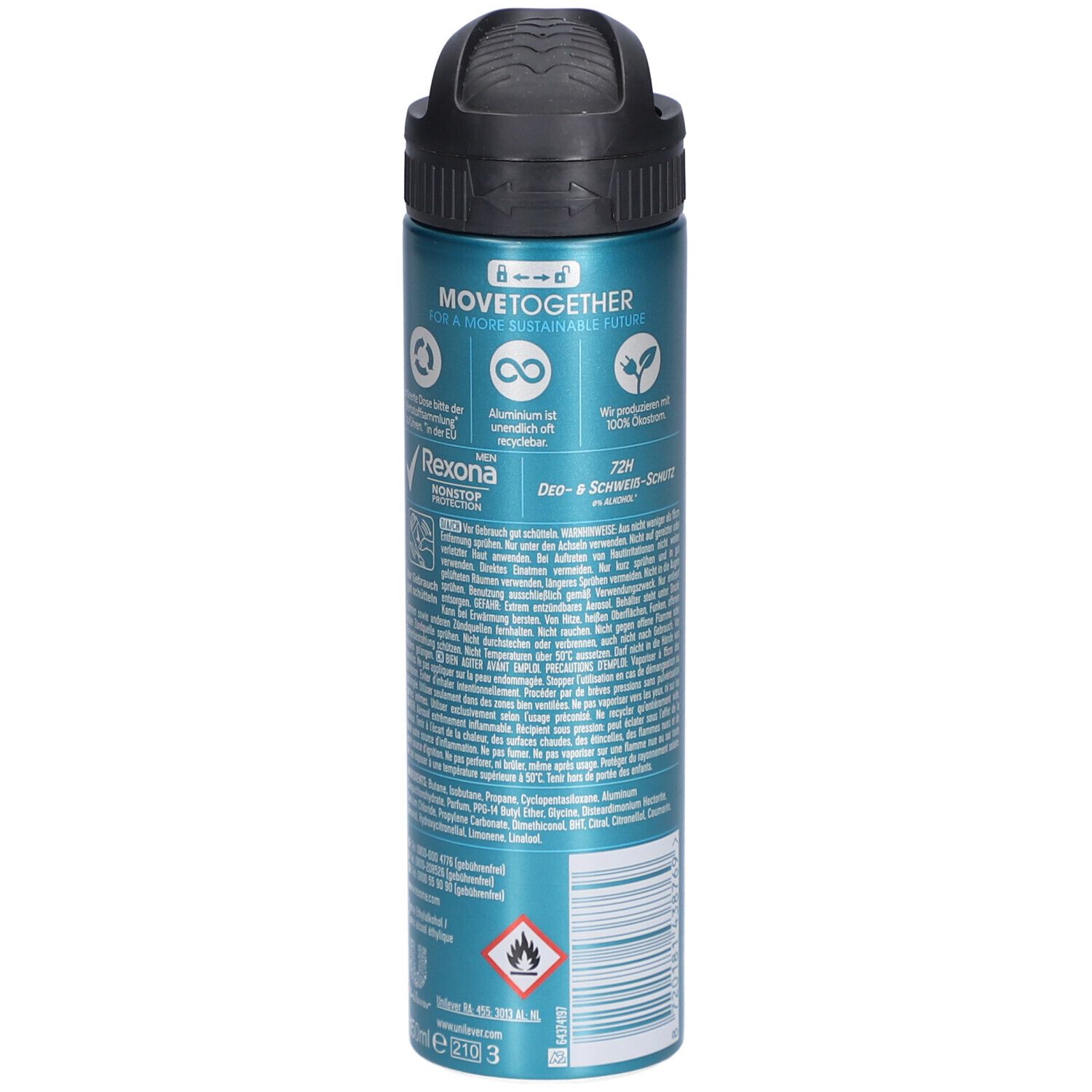 Rexona Men Déodorant et spray Nonstop Protection Cobalt Dry