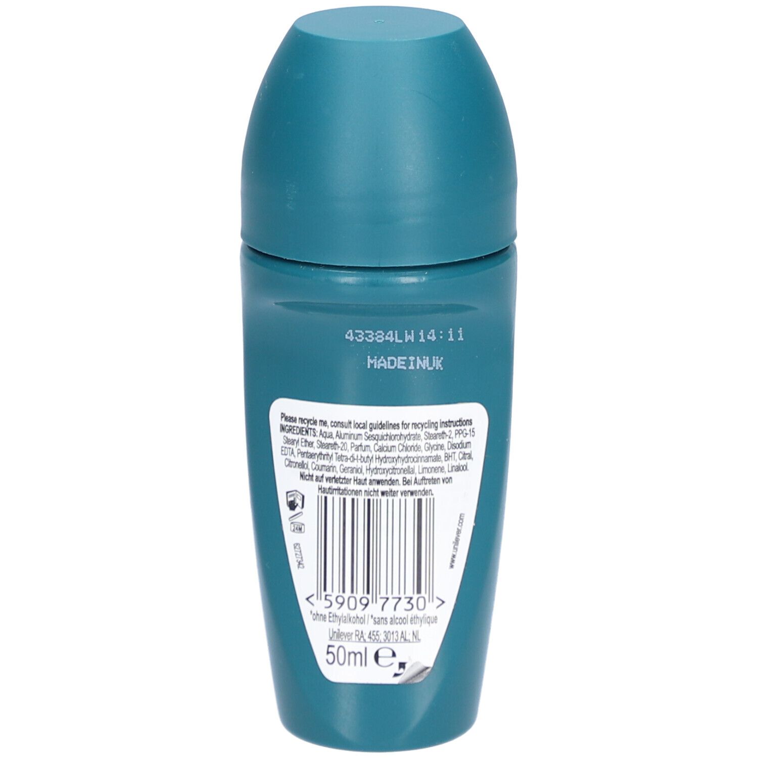Rexona® Men Antitranspirant Deo Roll-on Nonstop Protection 72 H Kobalt Droog